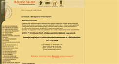 Desktop Screenshot of belyegshop.hu