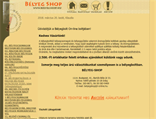 Tablet Screenshot of belyegshop.hu